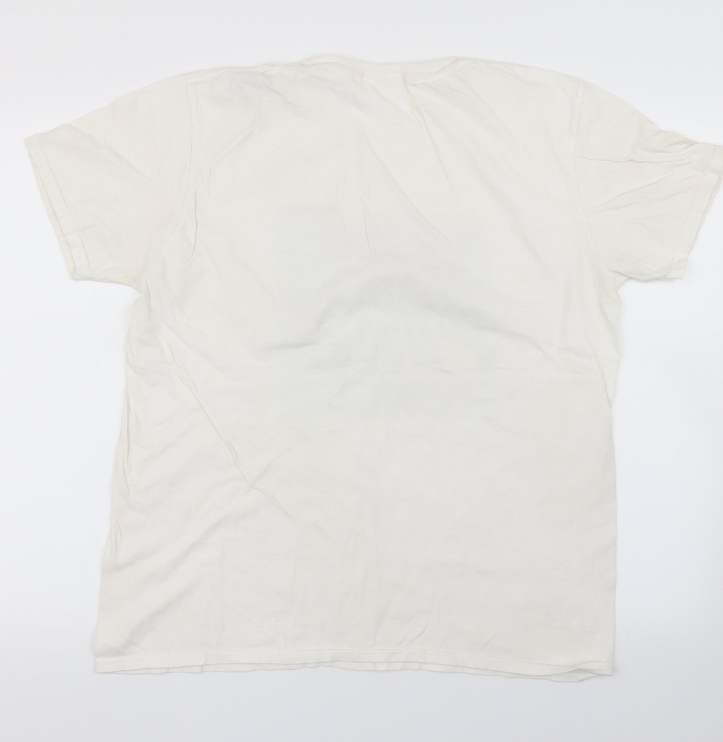 Missguided Womens White   Basic T-Shirt Size L  - NO ANGEL