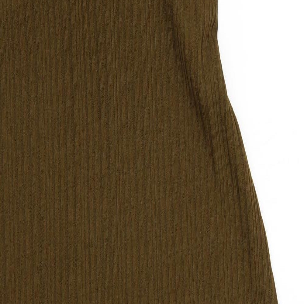 F&F Womens Green Striped  Maxi  Size 14