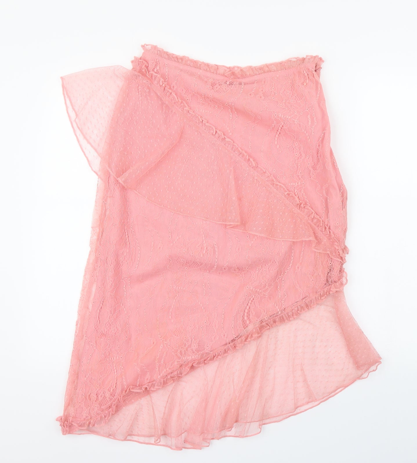 Topshop Womens Pink Polka Dot  Straight & Pencil  Size 10