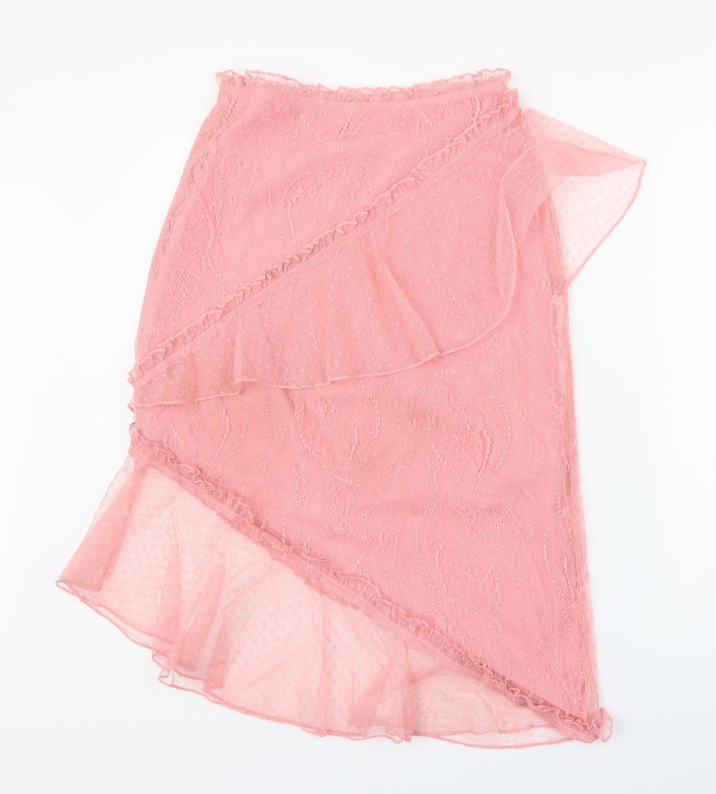 Topshop Womens Pink Polka Dot  Straight & Pencil  Size 10