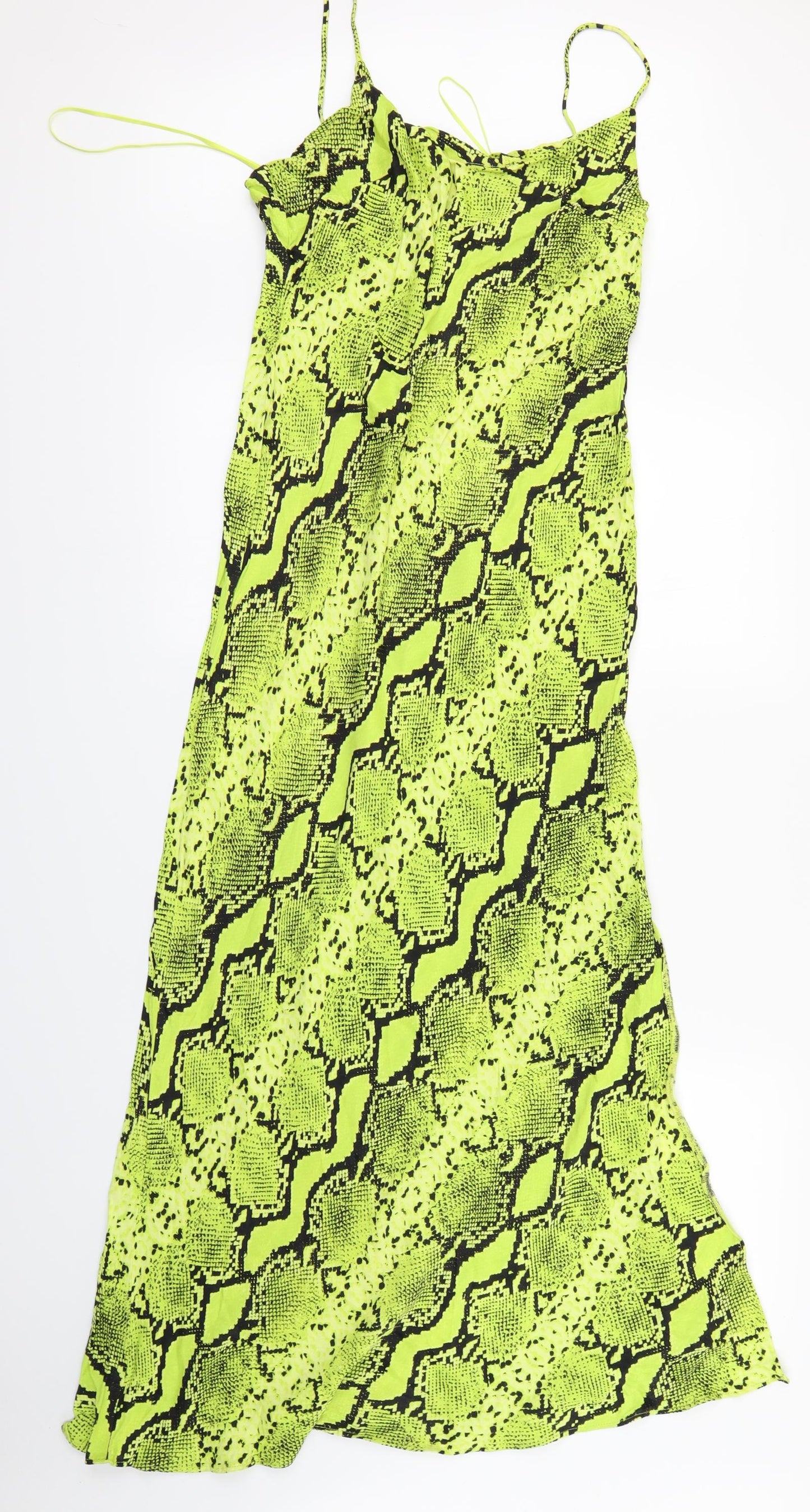 F&F Womens Yellow Animal Print  Maxi  Size 14  - snake print