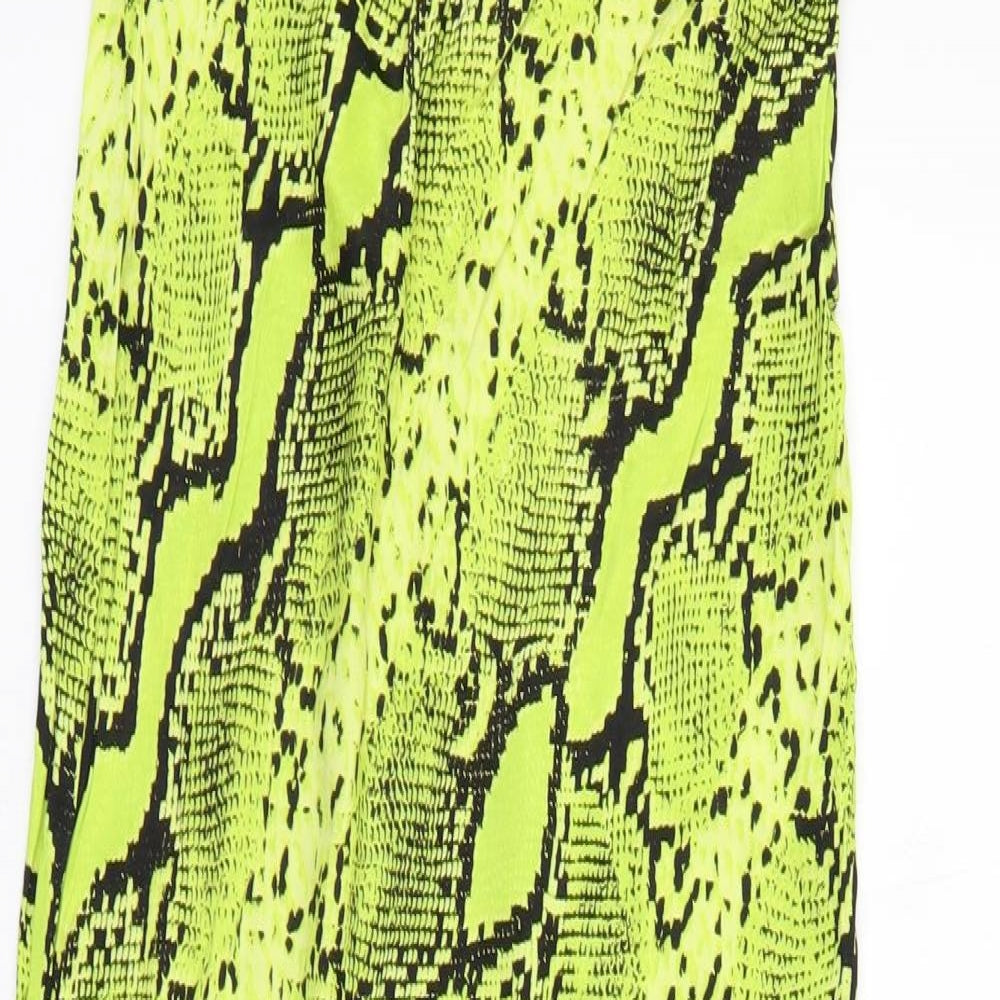 F&F Womens Yellow Animal Print  Maxi  Size 14  - snake print