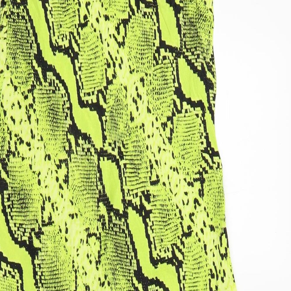 F&F Womens Yellow Animal Print  Maxi  Size 14  - snake print
