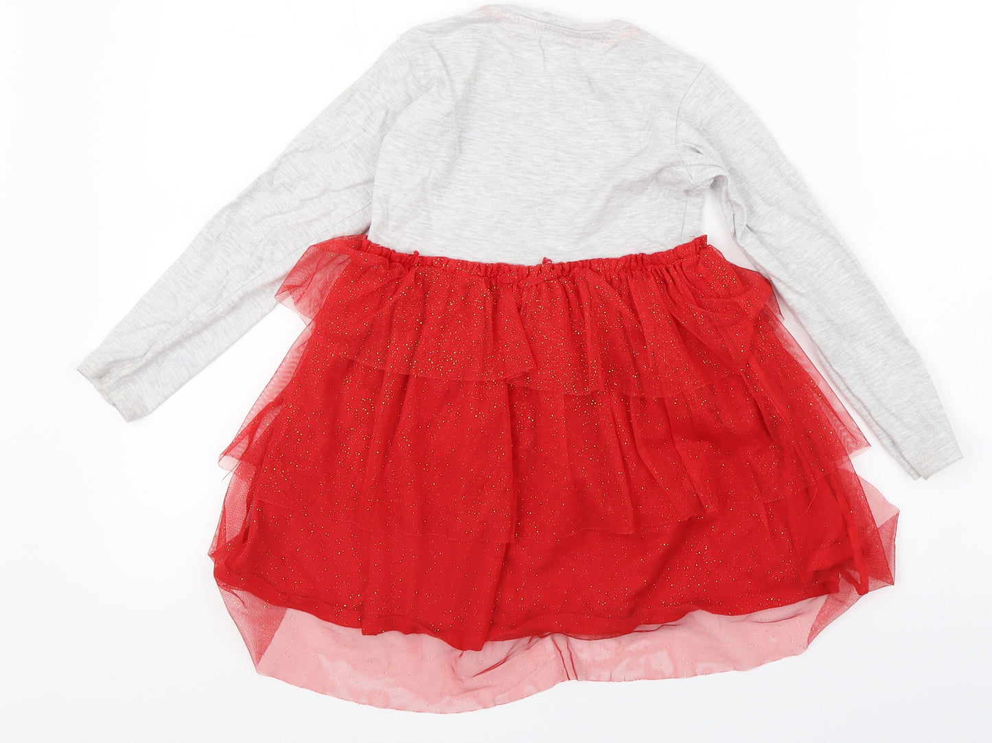 pep&co Girls Grey   A-Line  Size 5-6 Years  - raindeer