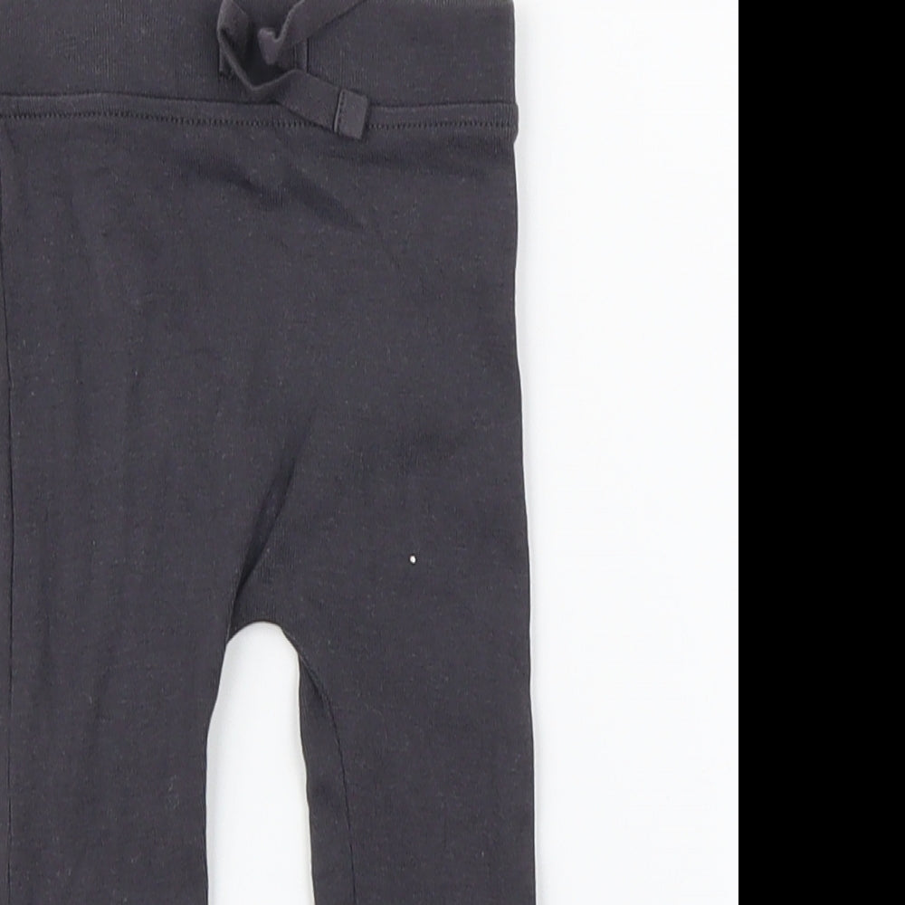 George  Grey   Capri Leggings Size 3-6 Months  - bow