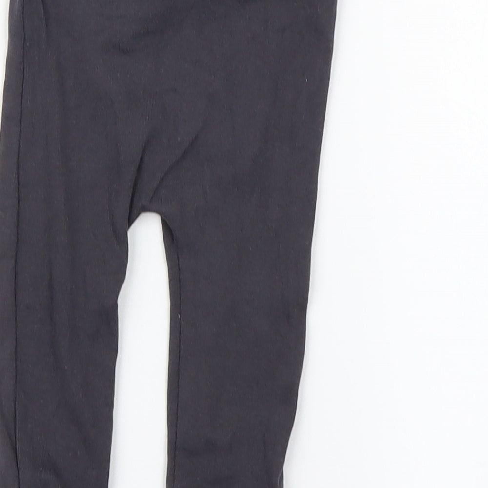 George  Grey   Capri Leggings Size 3-6 Months  - bow