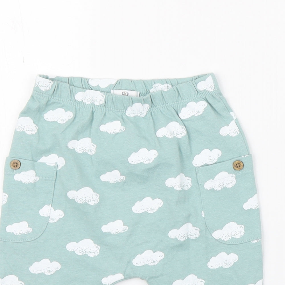 River Island  Blue   Capri Leggings Size 6-9 Months  - clouds