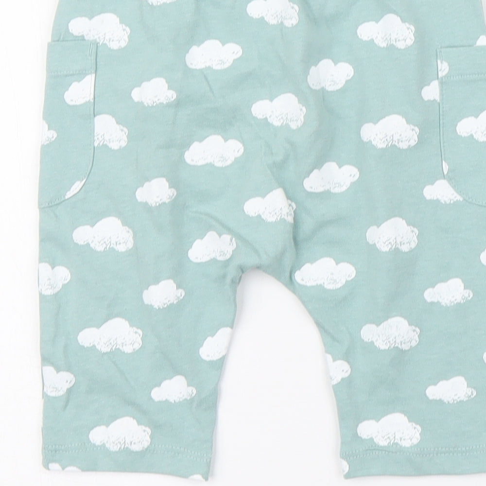 River Island  Blue   Capri Leggings Size 6-9 Months  - clouds