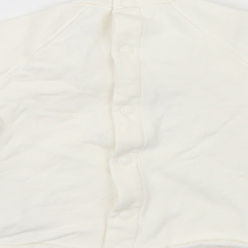 River Island Girls White   Pullover Jumper Size 6-9 Months  - smile