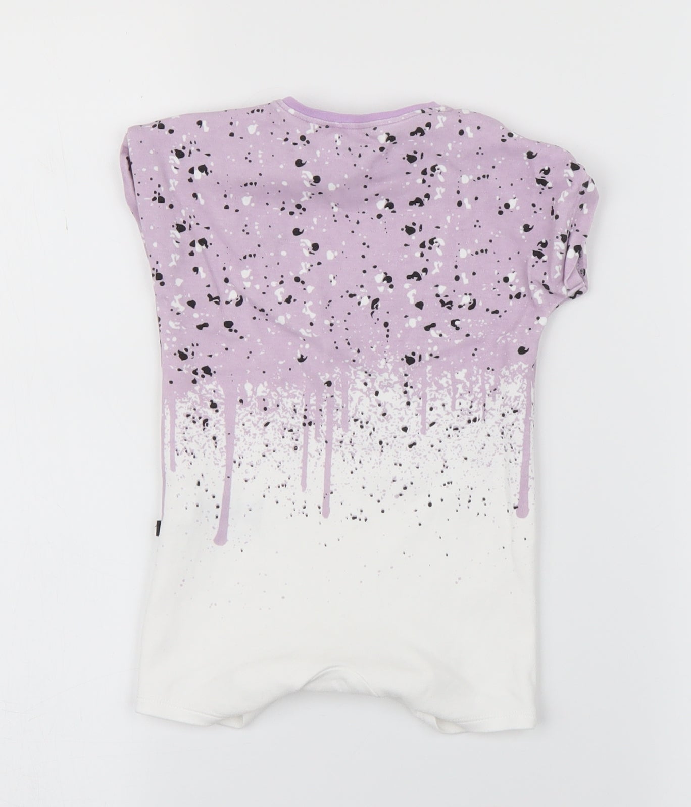NEXT Girls Purple   Babygrow One-Piece Size 6-9 Months  - drips