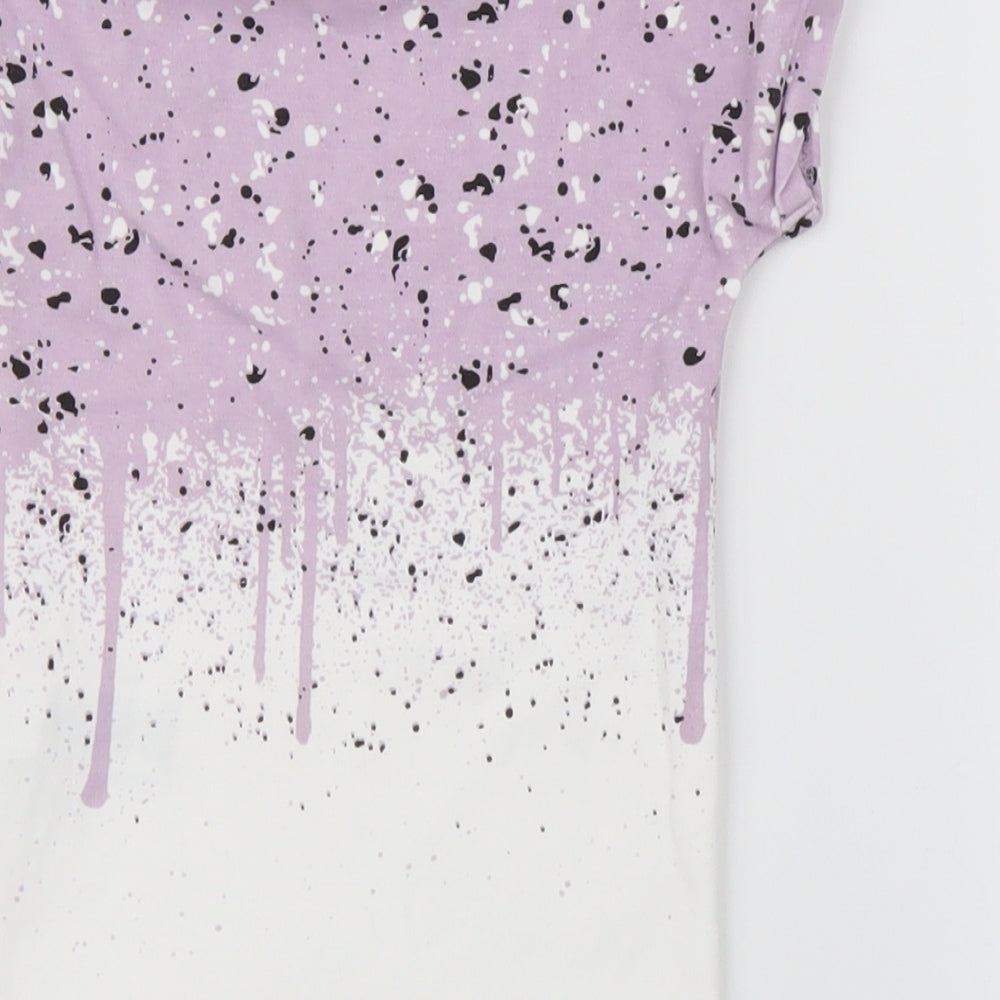 NEXT Girls Purple   Babygrow One-Piece Size 6-9 Months  - drips