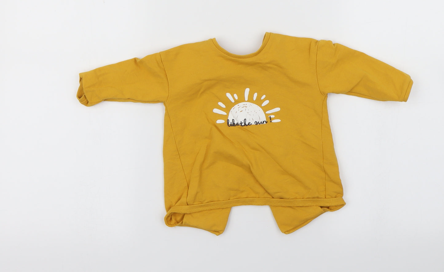 River Island  Yellow   Basic T-Shirt Size 6-9 Months  - sun