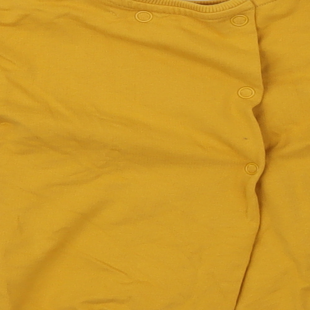 River Island  Yellow   Basic T-Shirt Size 6-9 Months  - sun
