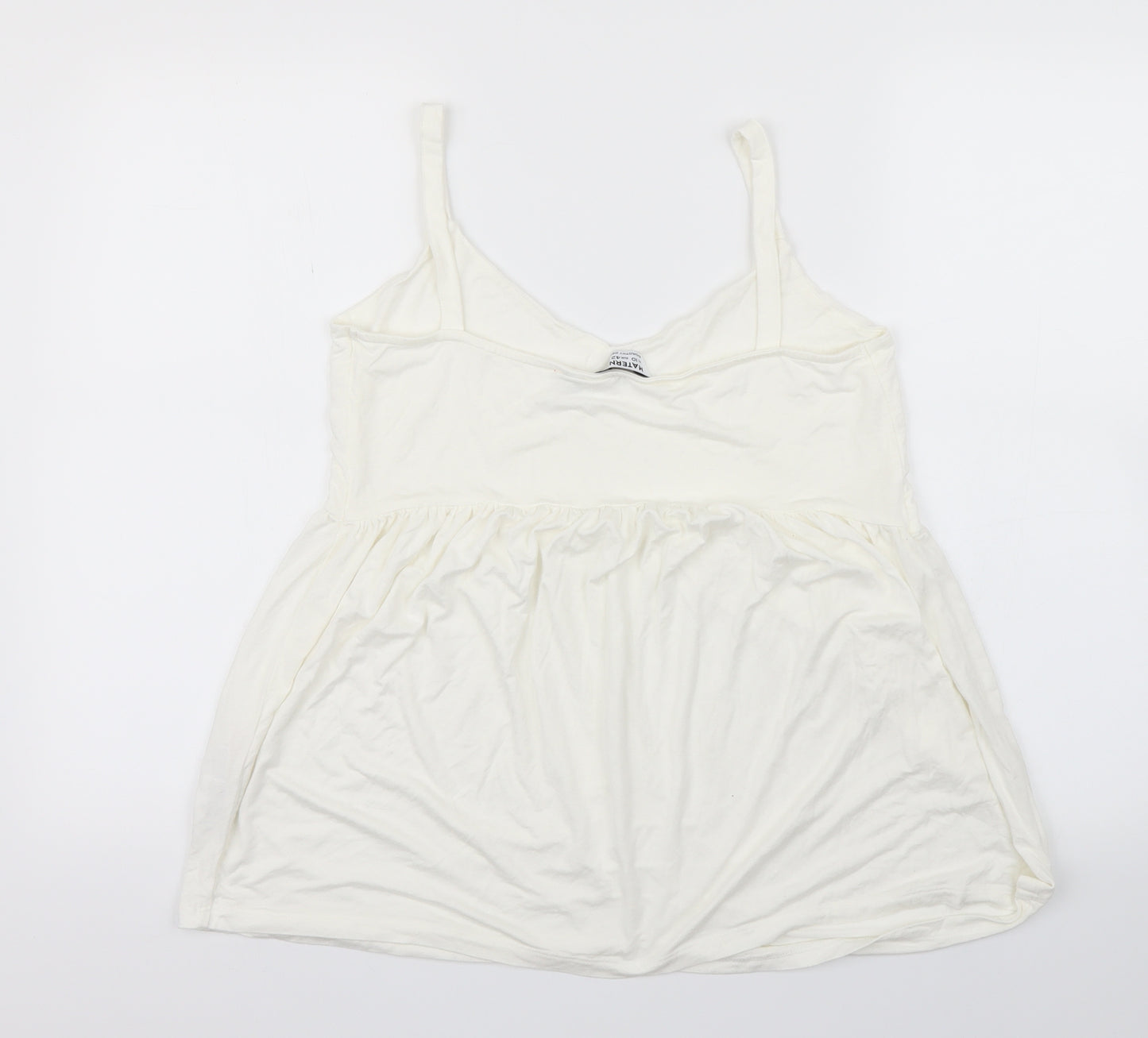 Dorothy Perkins Womens White   Basic T-Shirt Size 14  - maternity