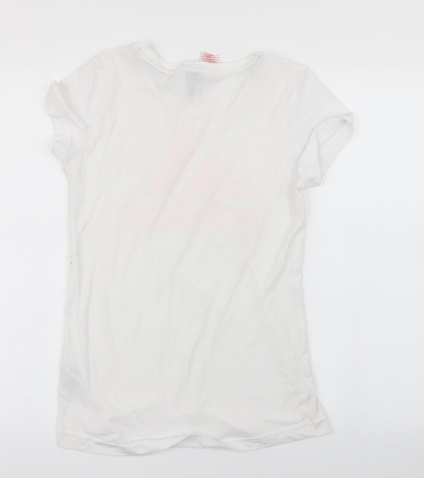adidas Girls White   Basic T-Shirt Size 13-14 Years