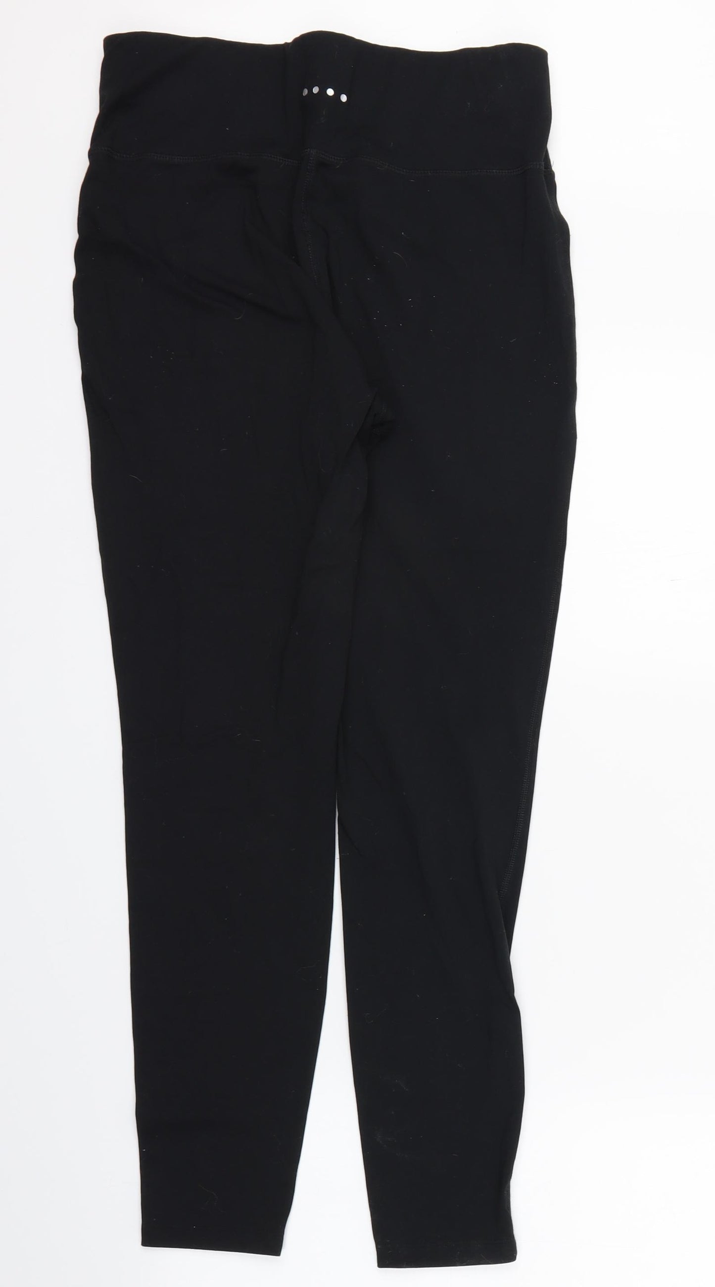 souluxe Womens Black   Capri Leggings Size 14 L26 in