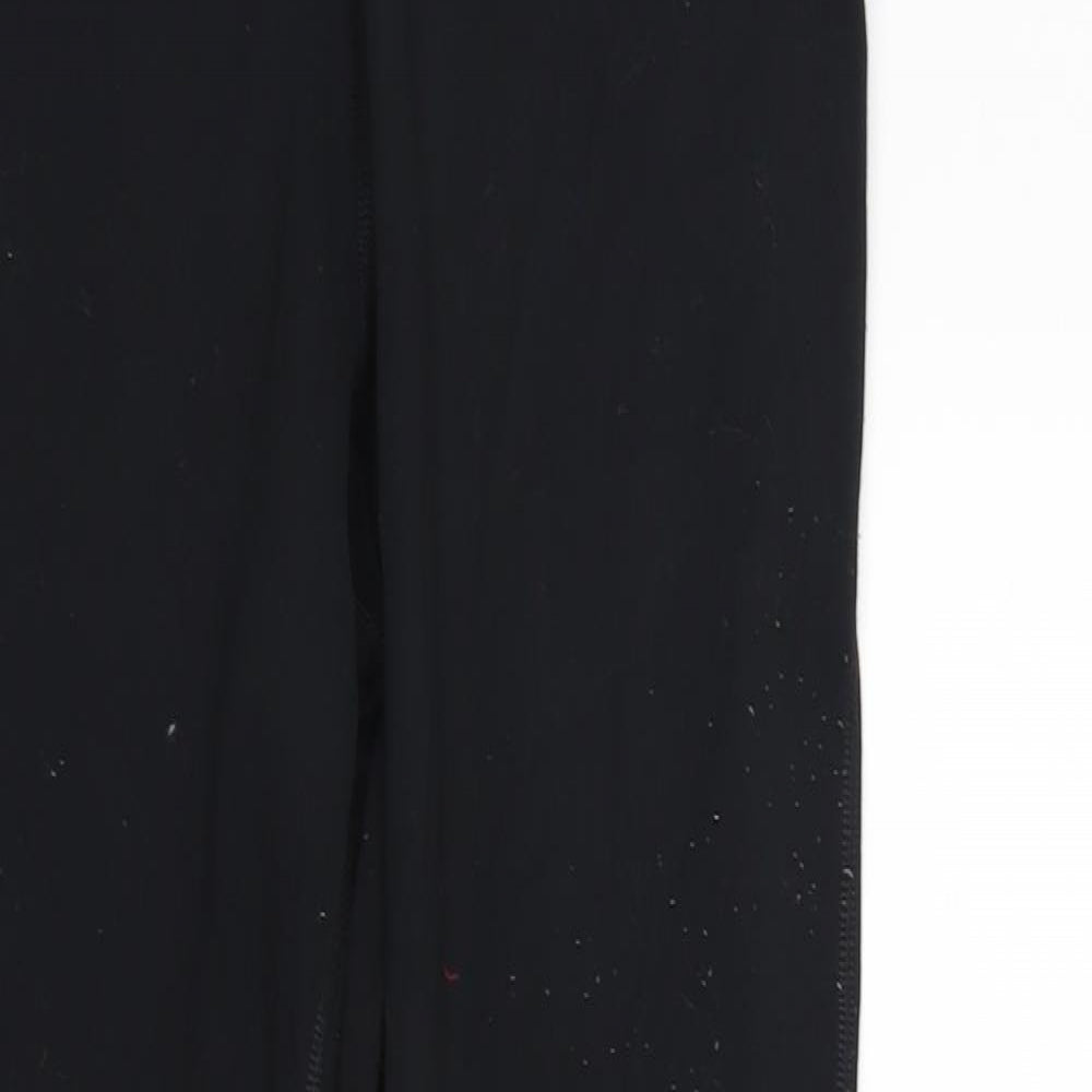 souluxe Womens Black   Capri Leggings Size 14 L26 in