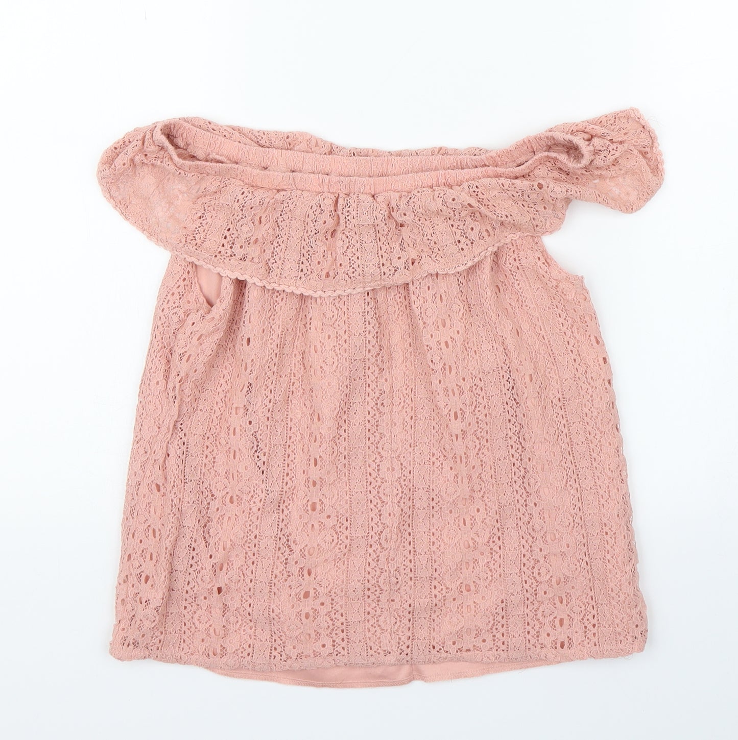 Primark Girls Pink Floral  Basic Blouse Size 10-11 Years