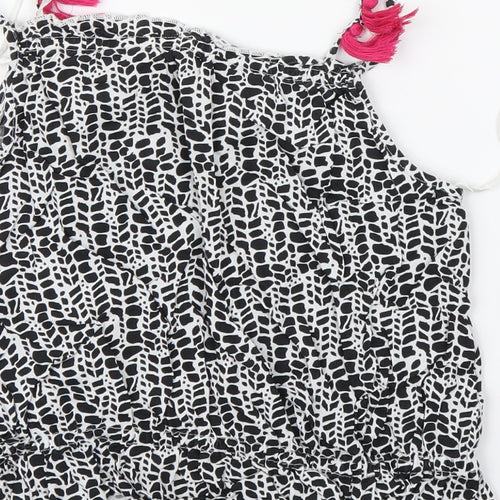 George Girls White Polka Dot  Basic T-Shirt Size 9-10 Years