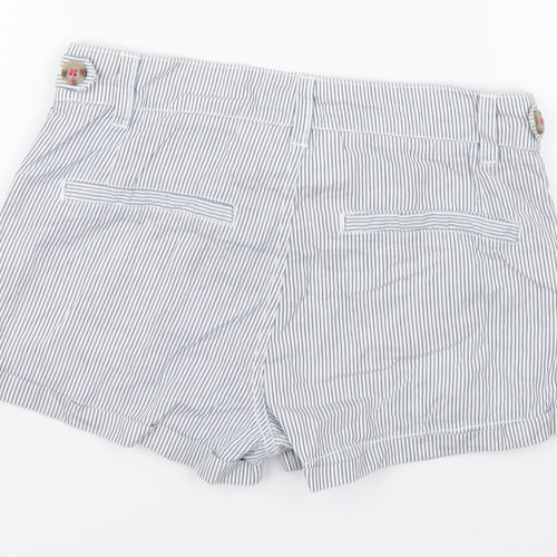 H&M Girls Blue Striped  Bermuda Shorts Size 12-13 Years