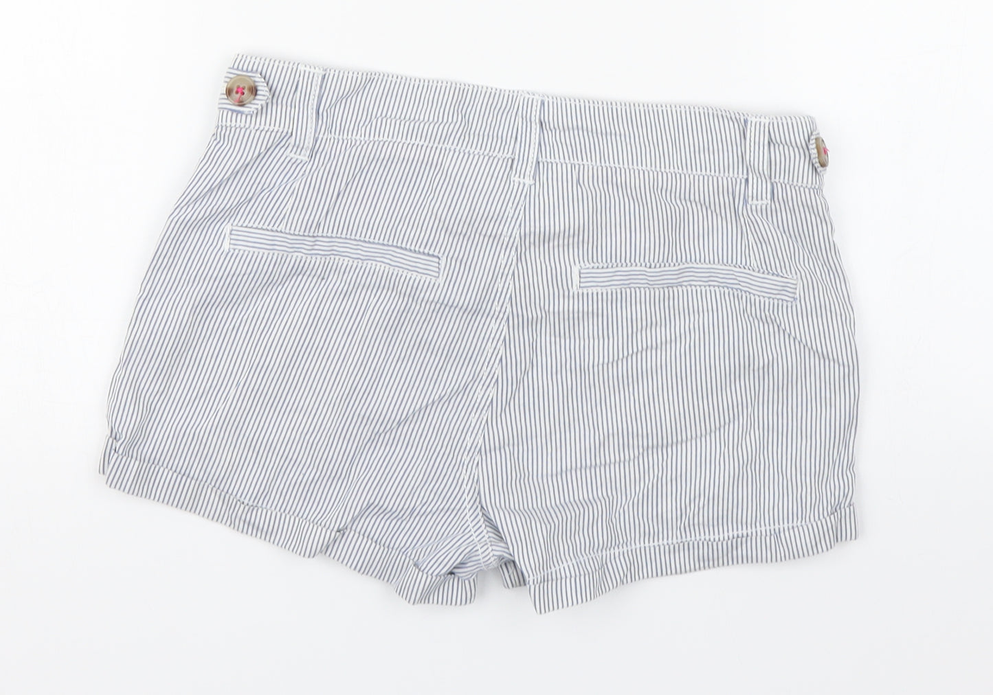 H&M Girls Blue Striped  Bermuda Shorts Size 12-13 Years