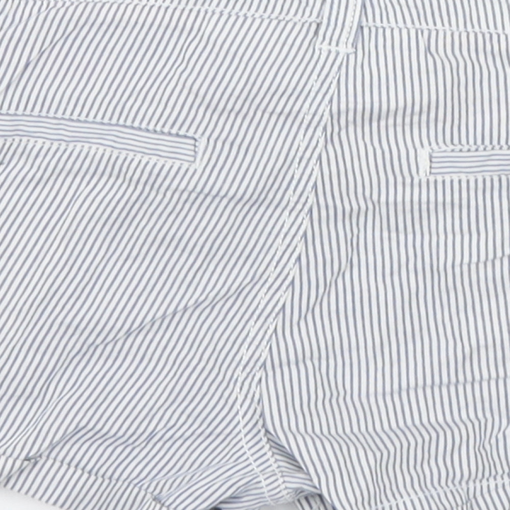 H&M Girls Blue Striped  Bermuda Shorts Size 12-13 Years