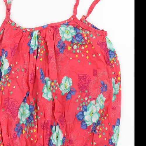 H&M Womens Pink Floral  Basic Blouse Size 10