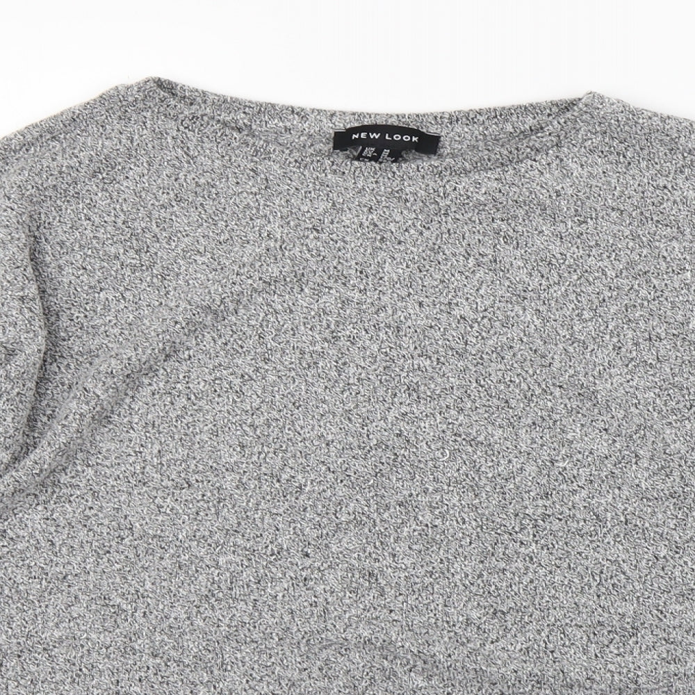 newlook Womens Grey   Cropped T-Shirt Size M
