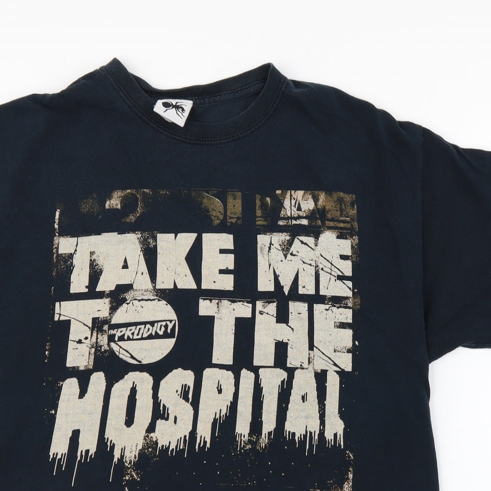 gilan Mens Blue    T-Shirt Size M  - take me t hospital