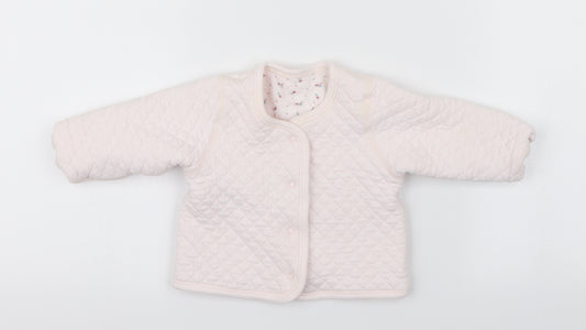 Front view of Preworn Pink Jacket, size 3-6, Months