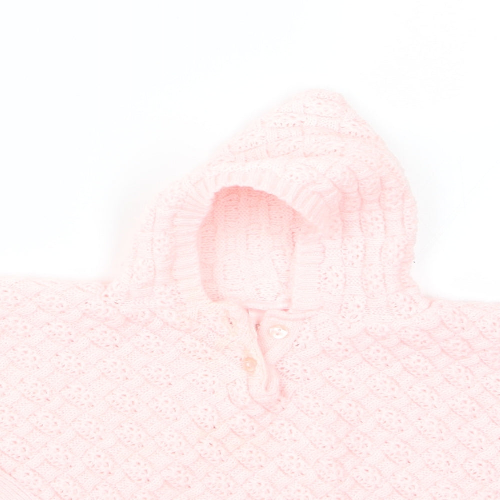 Preworn Baby Pink   Cape Jumper Size 6-9 Months