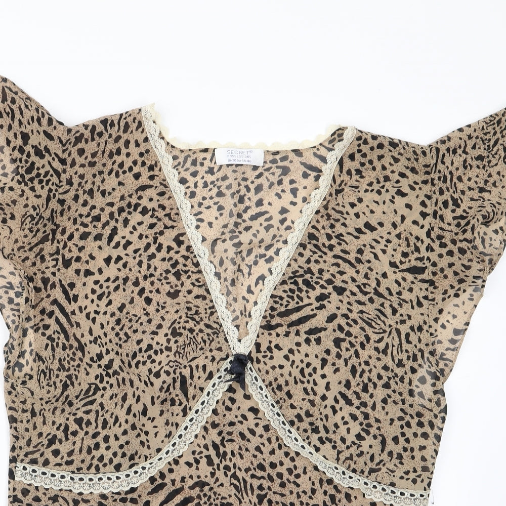 Secret Girls Beige   Basic Blouse Size XL