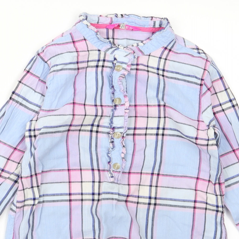 Joules Girls Blue   Basic Button-Up Size 9-12 Months