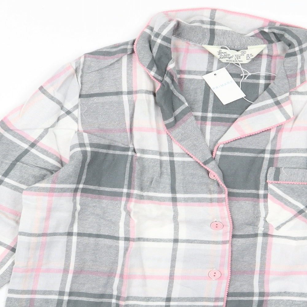 prewon Womens Grey   Basic Button-Up Size M