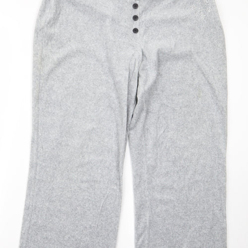 Preworn Womens Grey  Rayon Trousers  Size 16 L21 in
