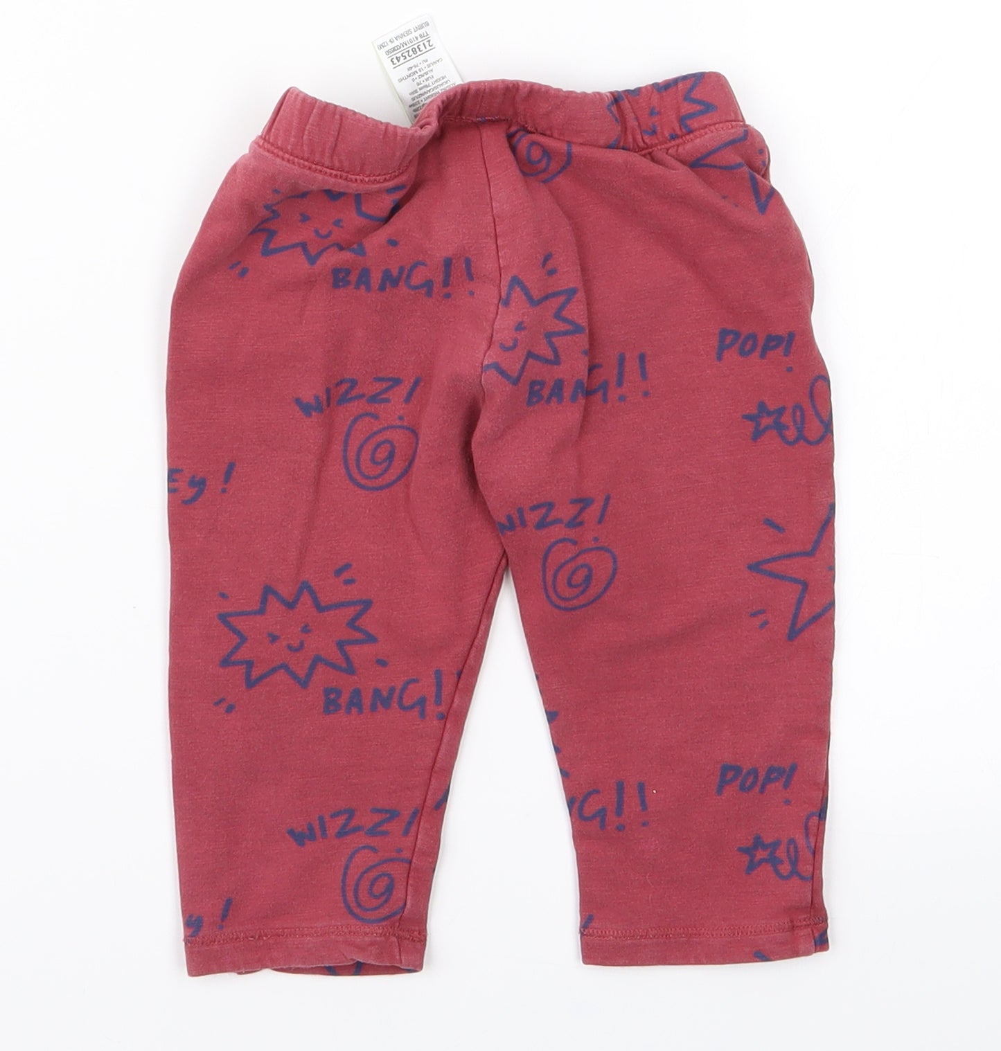 m&s Baby Red   Track Pants Trousers Size 9 Months