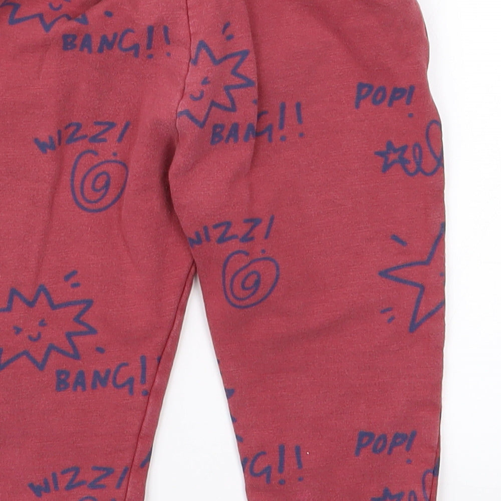 m&s Baby Red   Track Pants Trousers Size 9 Months