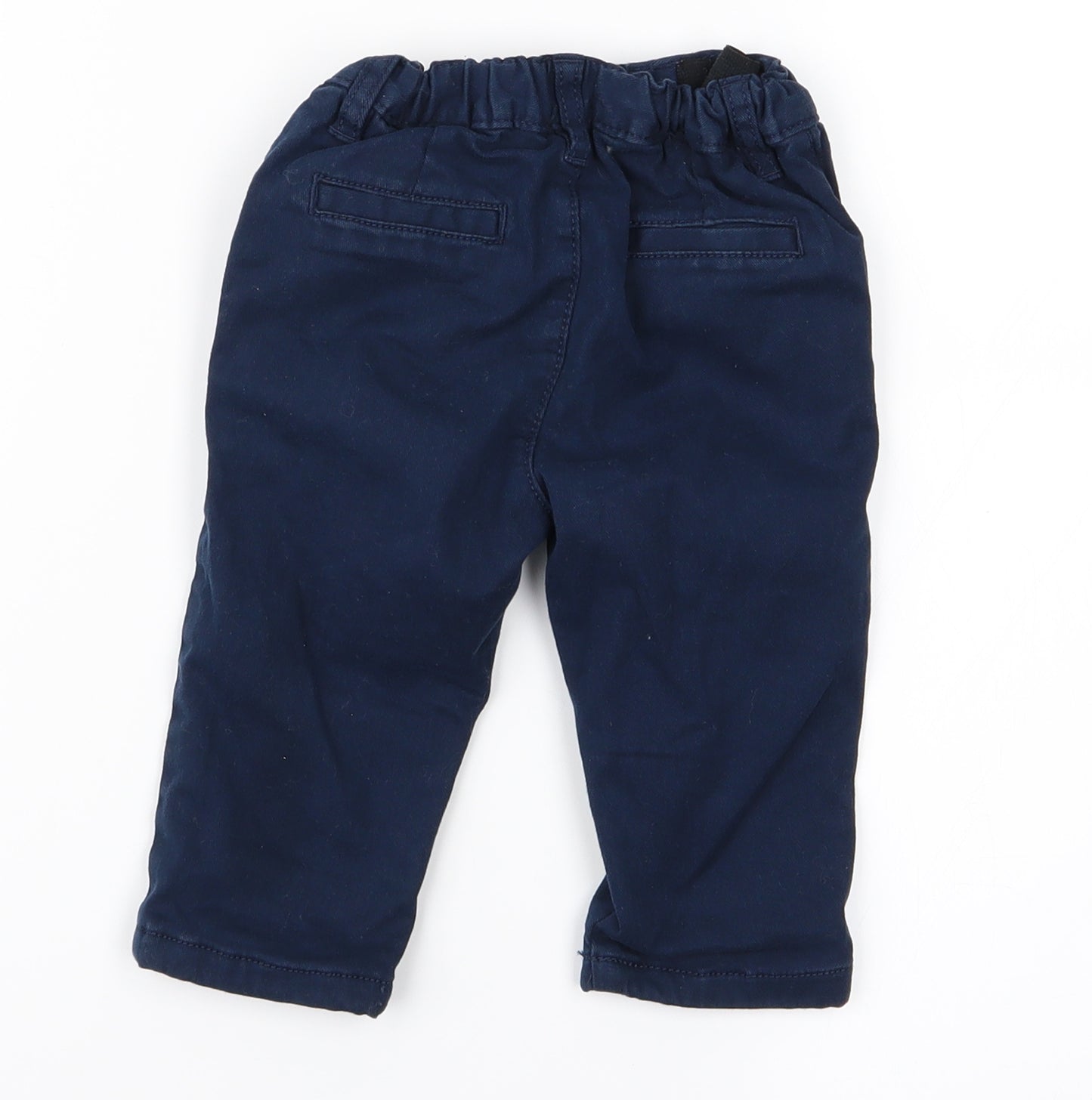 m&S Baby Blue   Cargo Trousers Size 12 Months