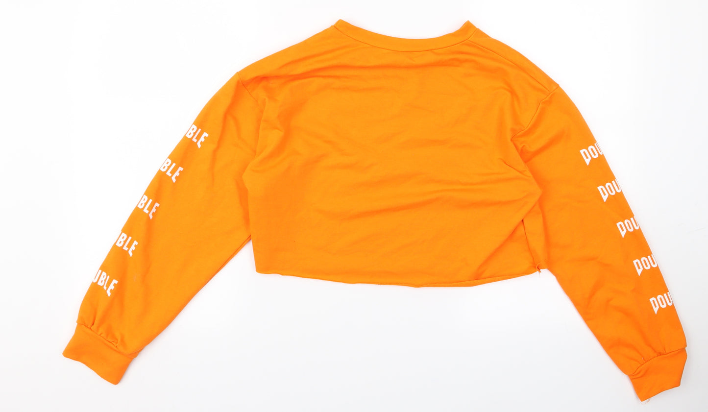 double Womens Orange   Pullover Jumper Size M