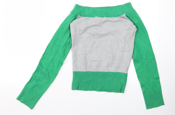 Divided Womens Green   Pullover Jumper Size S