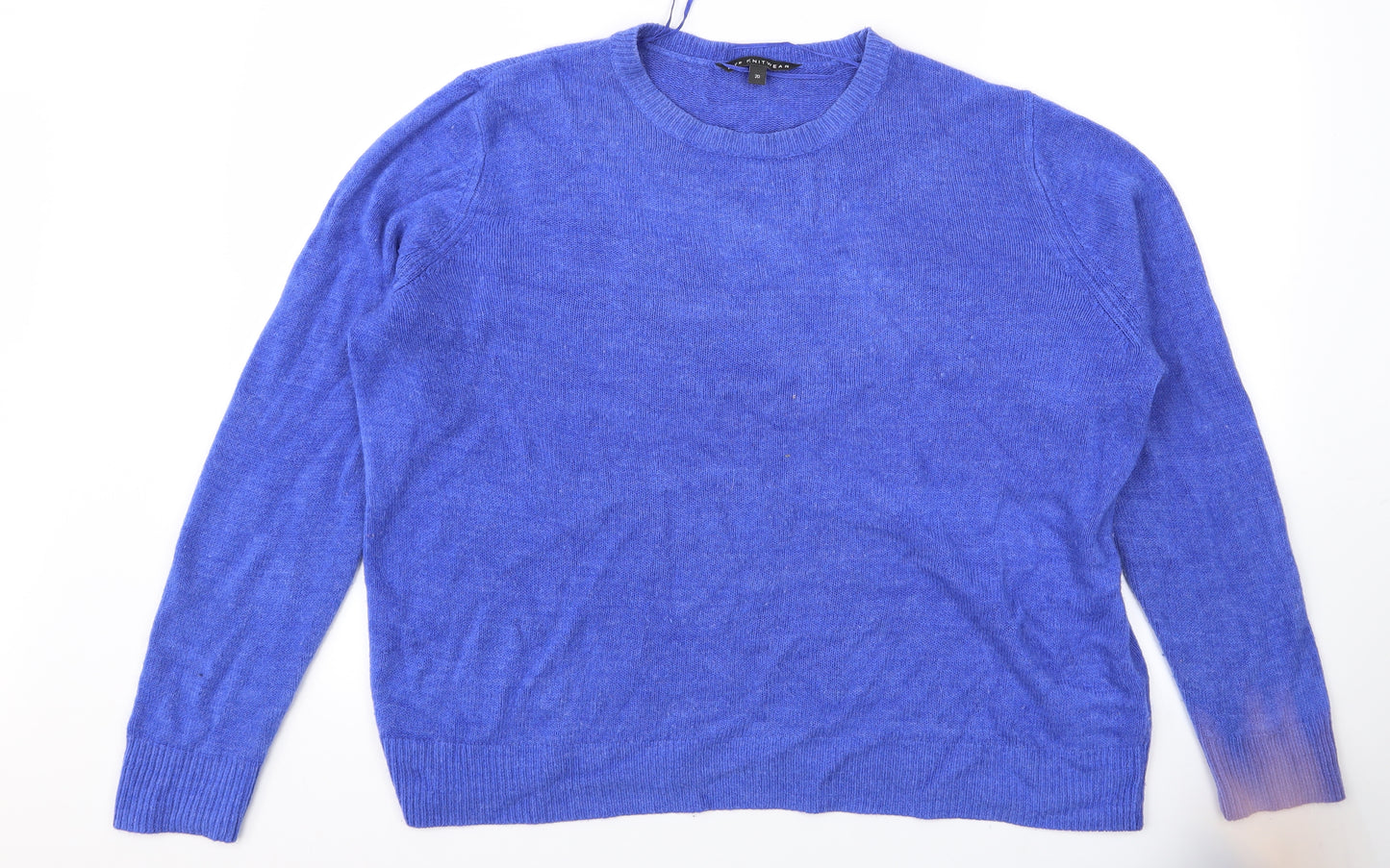 M&Co Womens Blue   Pullover Jumper Size 20