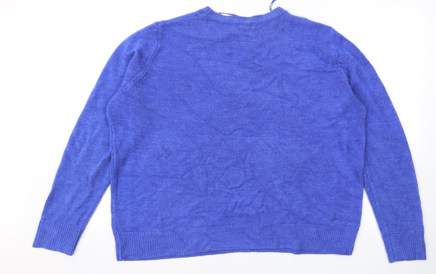 M&Co Womens Blue   Pullover Jumper Size 20