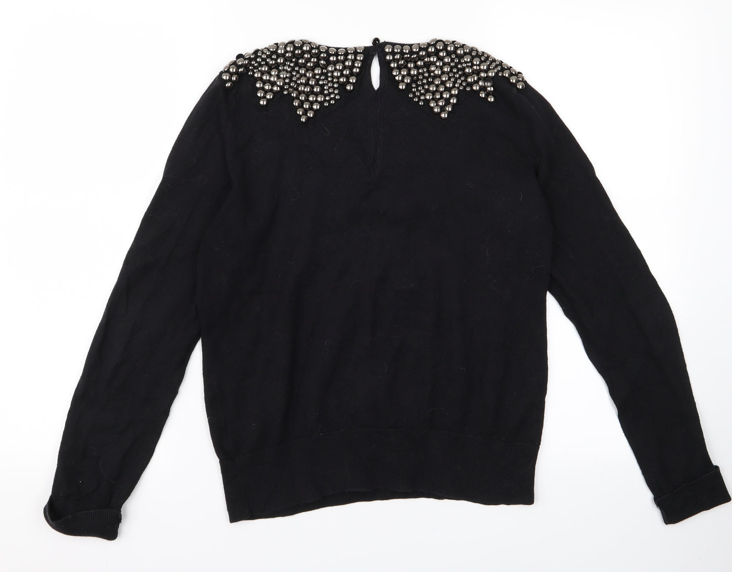 Topshop Womens Black   Pullover Jumper Size 14