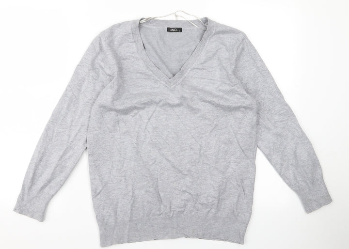 M&Co Womens Grey Pullover Jumper Size XL