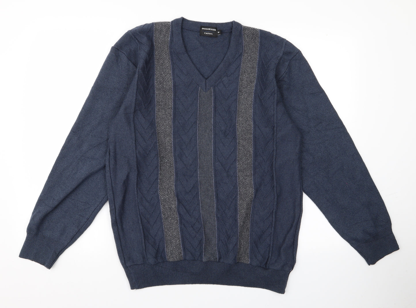 greenwoods Mens Blue   Pullover Jumper Size M