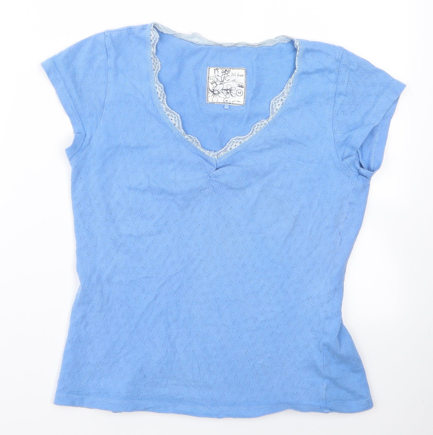 fatface Womens Blue   Tunic Blouse Size 14