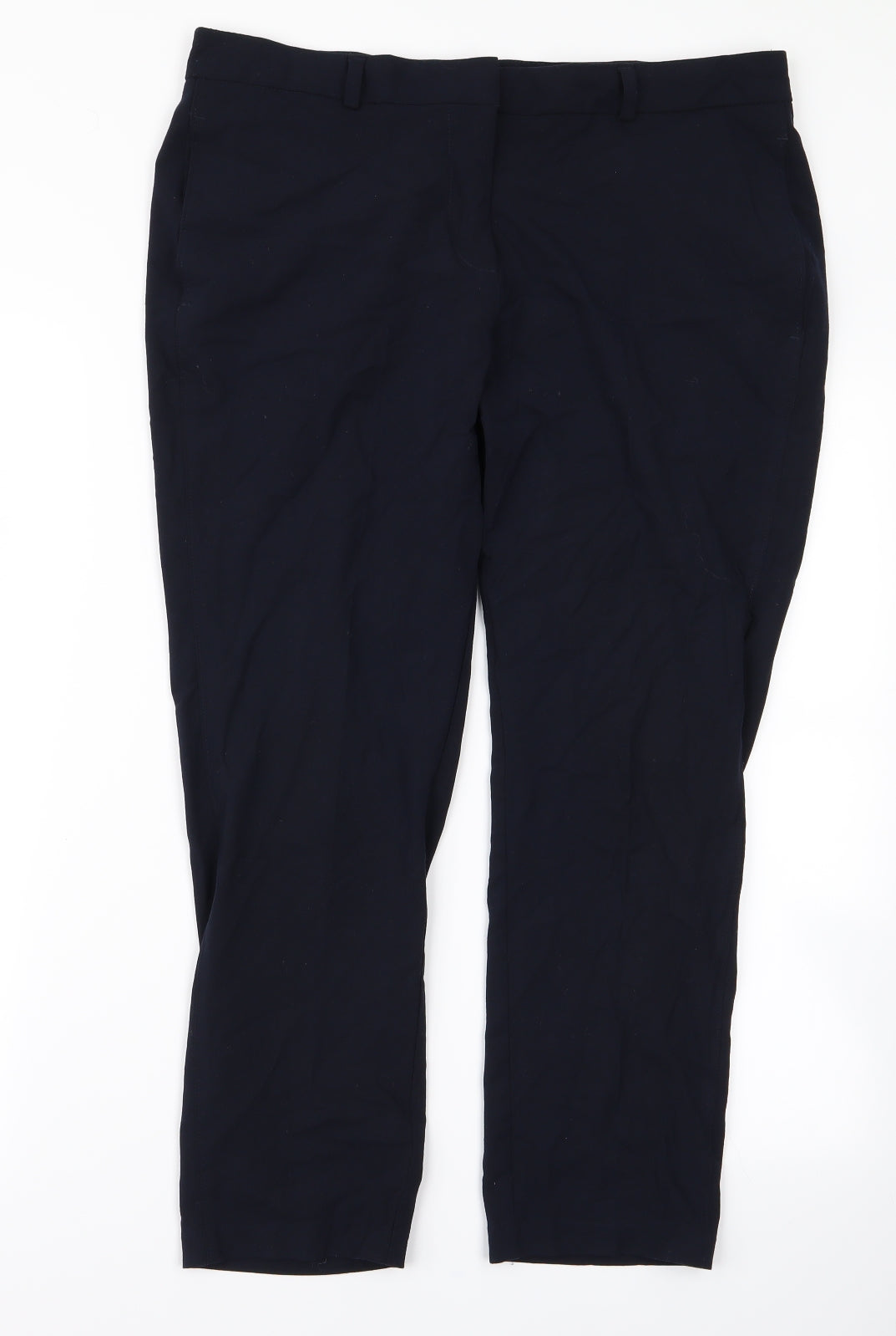 m&s Womens Blue   Trousers  Size 14 L20 in