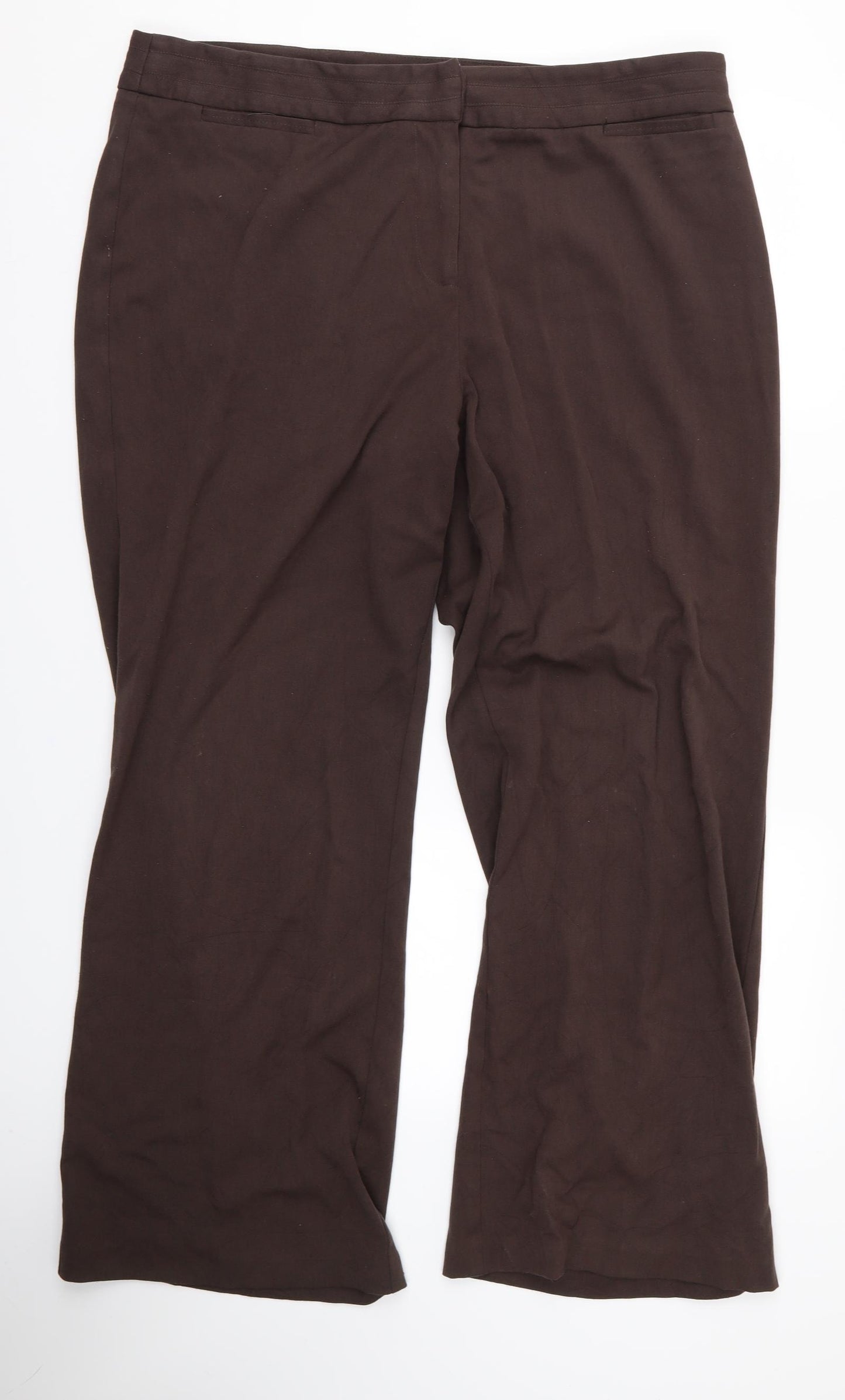 b&m Womens Brown   Trousers  Size 18 L24 in