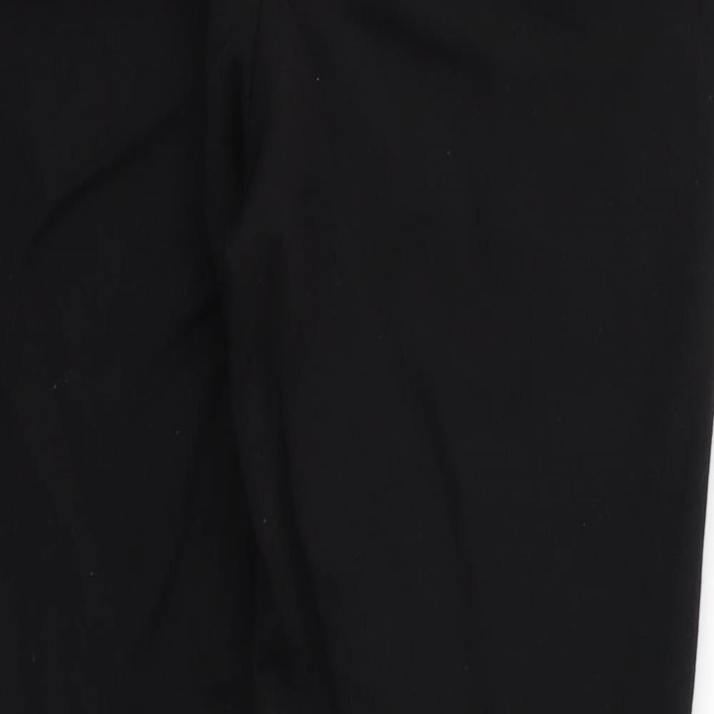 m&s Womens Black   Trousers  Size 10 L24 in