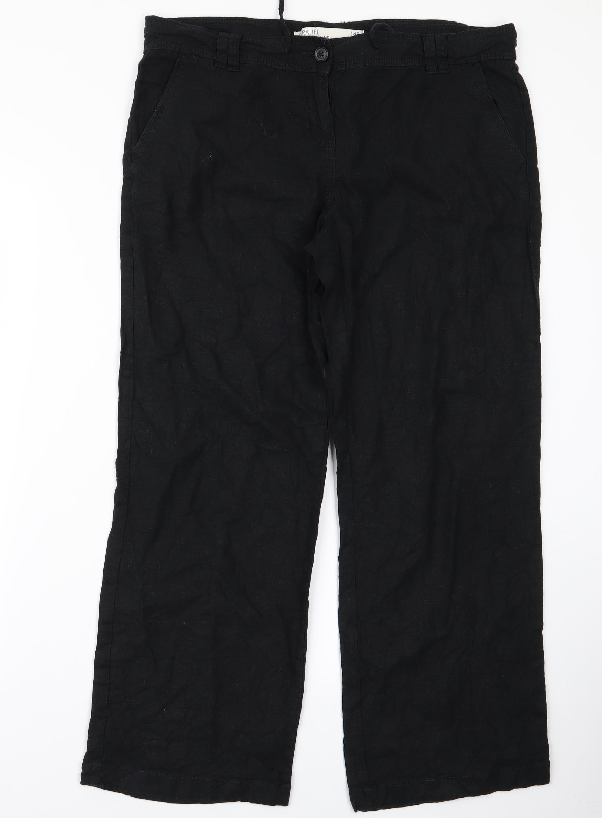 NEXT Womens Black   Trousers  Size 14 L21 in